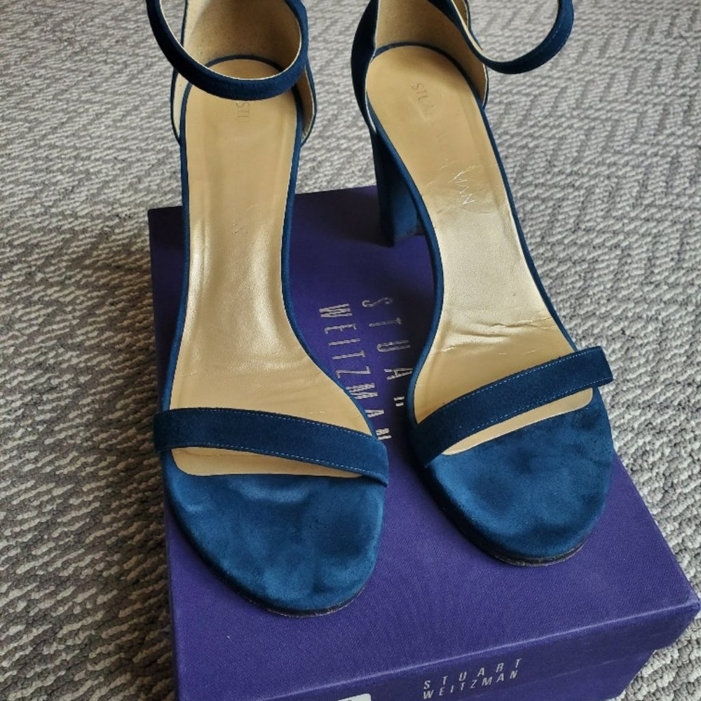 Stuart Weitzman Nearlynude Strap Sandal 10.5 EUC